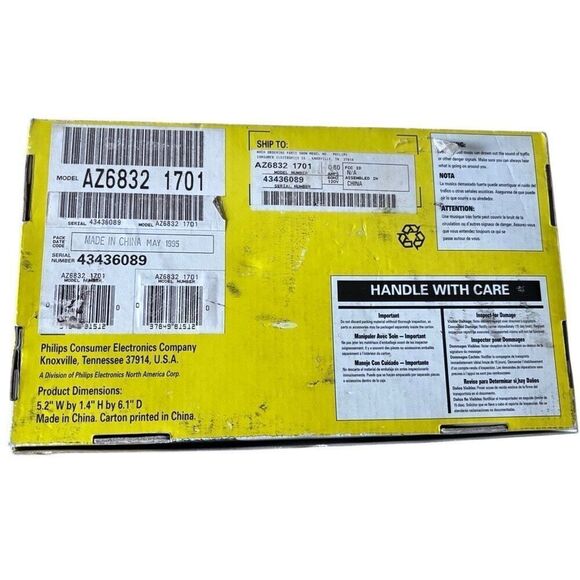 Magnavox AZ6832 Vintage Home And Car CD Player *Read* - Picture 9 of 9